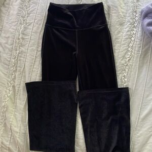 Athleta elation velvet flare leg pant. Size XXS. Like new.